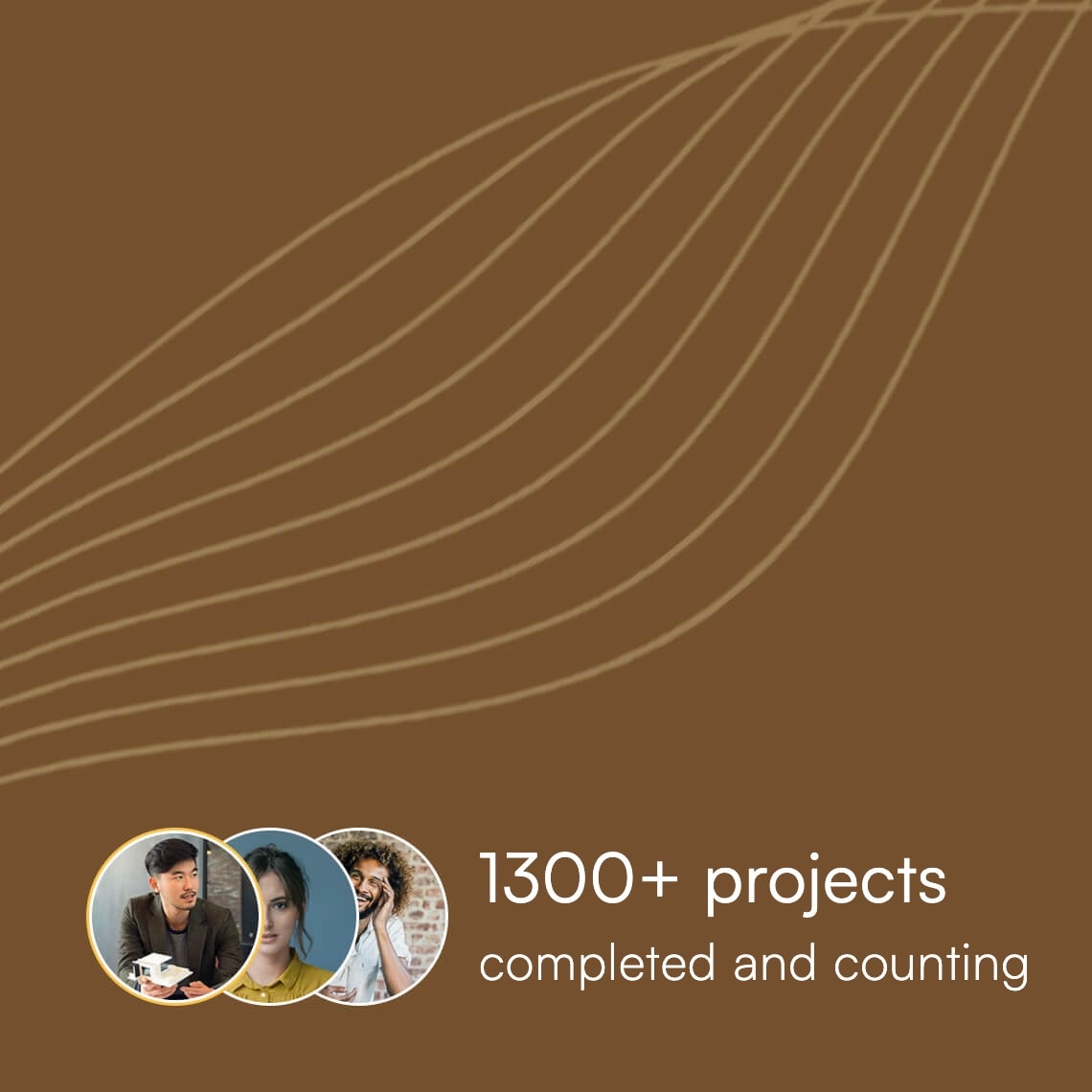 1300+ projects completed and counting